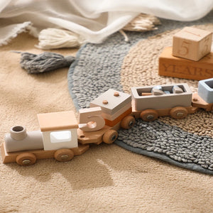 Wooden Train Birthday Toy Montessori Toys
