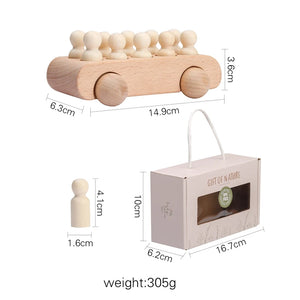 Wooden Train Birthday Toy Montessori Toys