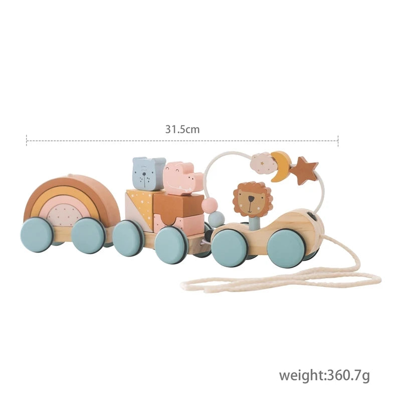 Wooden Train Birthday Toy  Montessori Toys