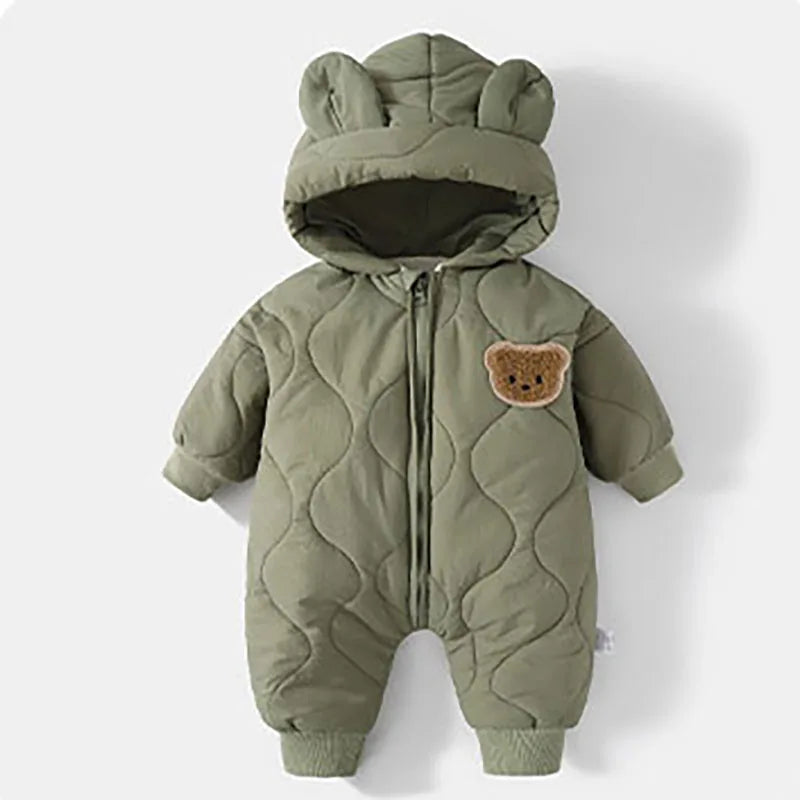 Autumn Hooded Infant Newborn Baby Rompers