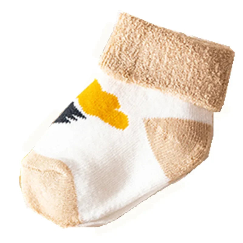 5 Pairs Winter Warm Strip Baby Socks