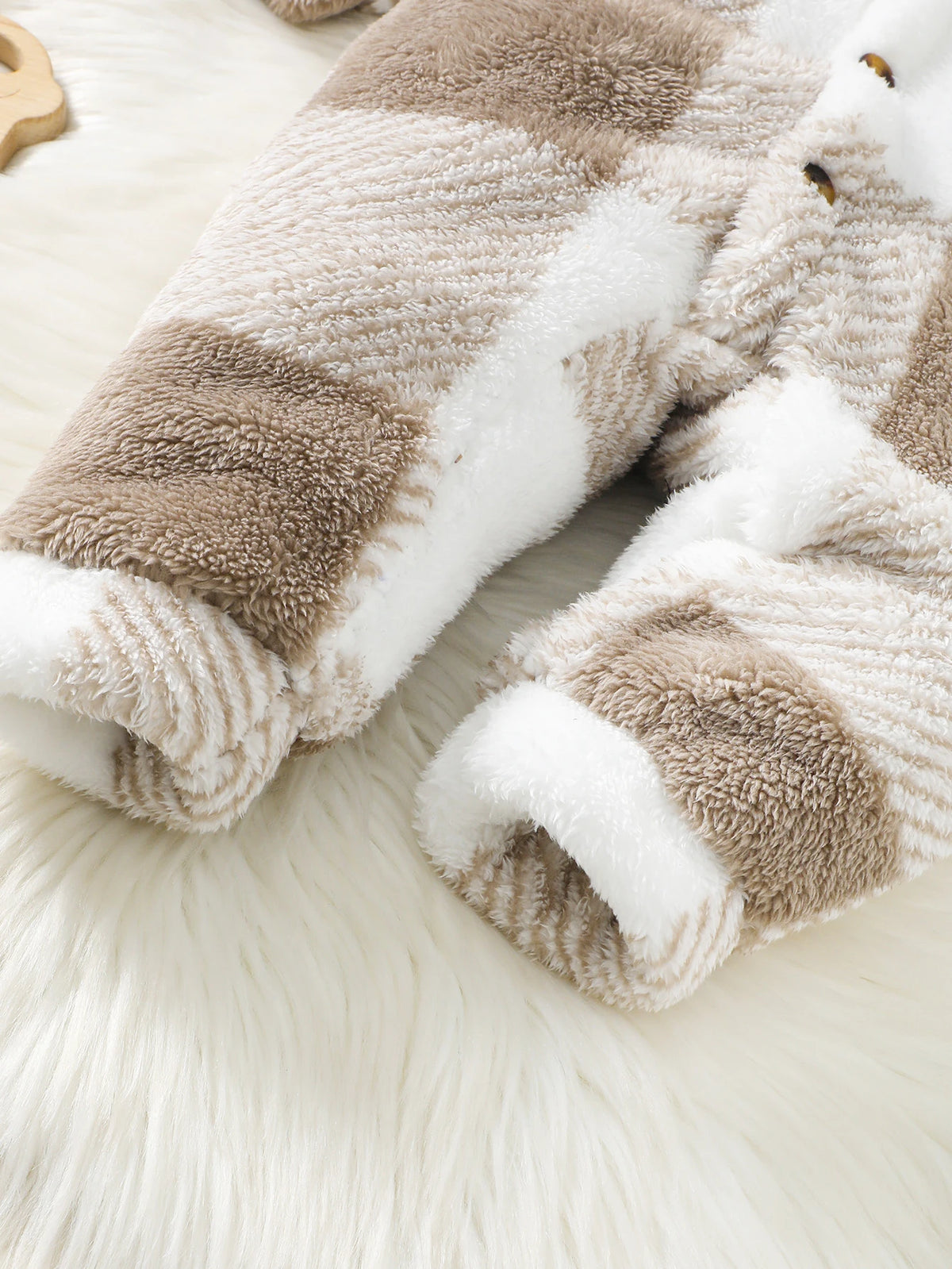 Baby Plaid Romper Hooded Long Sleeved