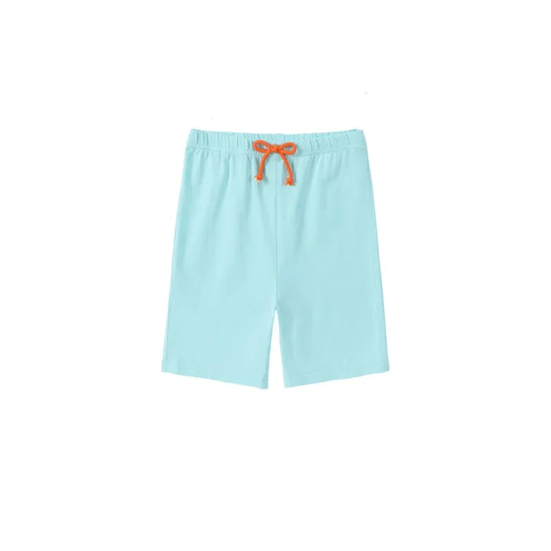 Spring Summer Cotton Solid Casual Clothing Boys Girls Fashion Family Matching Clothes Dress Set