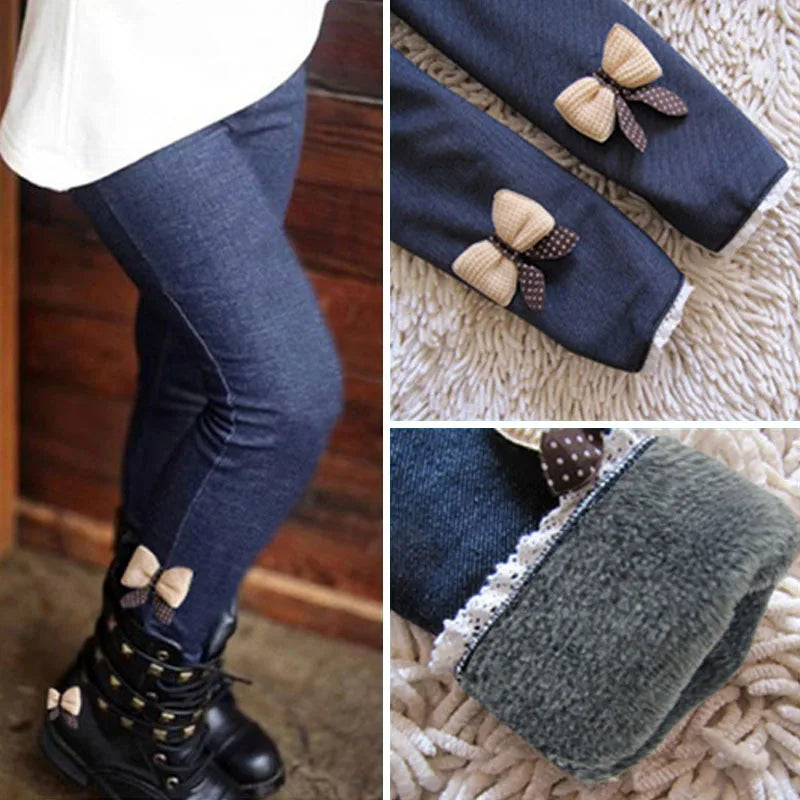 Girls Pants Thick Warm Winter Leggings
