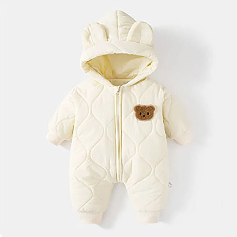 Autumn Hooded Infant Newborn Baby Rompers