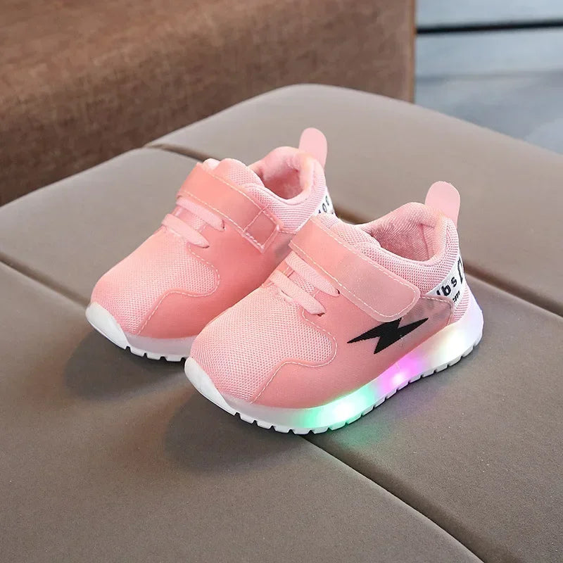 Kid Tennis Spring And Autumn Children LED Sneakers Boys Glowing Shoes kids Baby Girls Toddler Shoes with Light Up Luminous