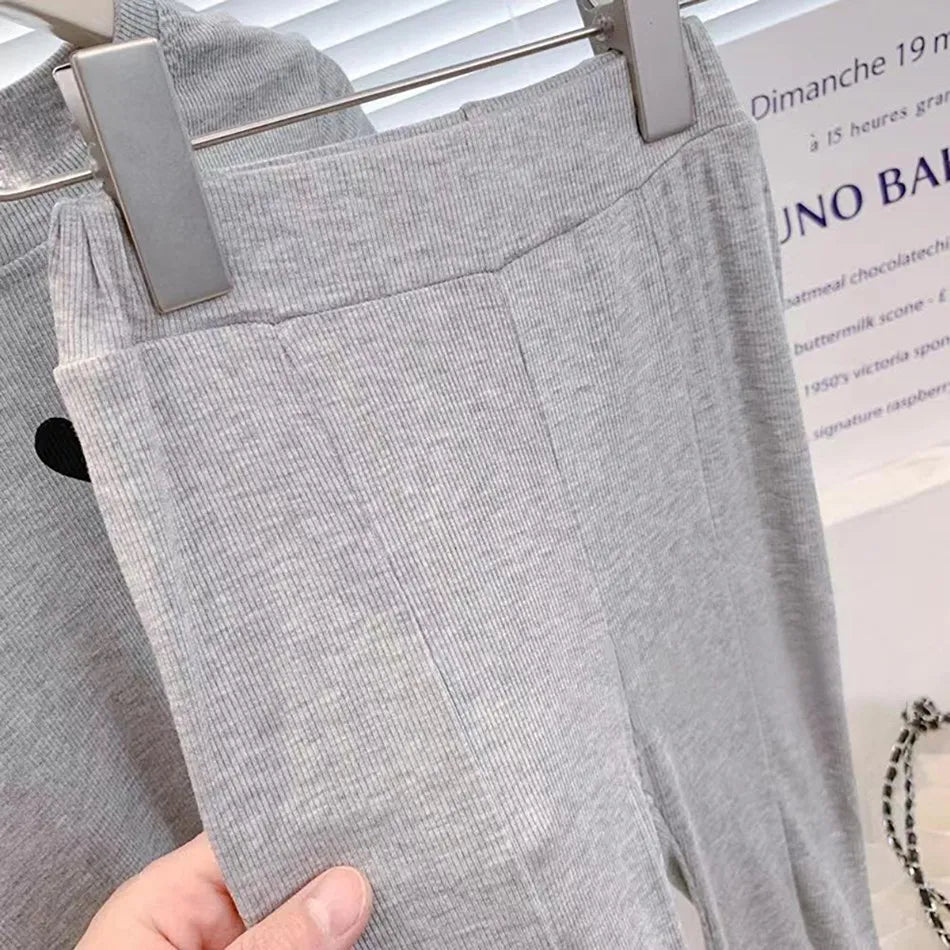 Children Outfit Kids Heart Fashion Suit Baby Long Sleeve 2 Pcs T Shirt and Pants Girls Tops and Bottoms Korean Clothing Set