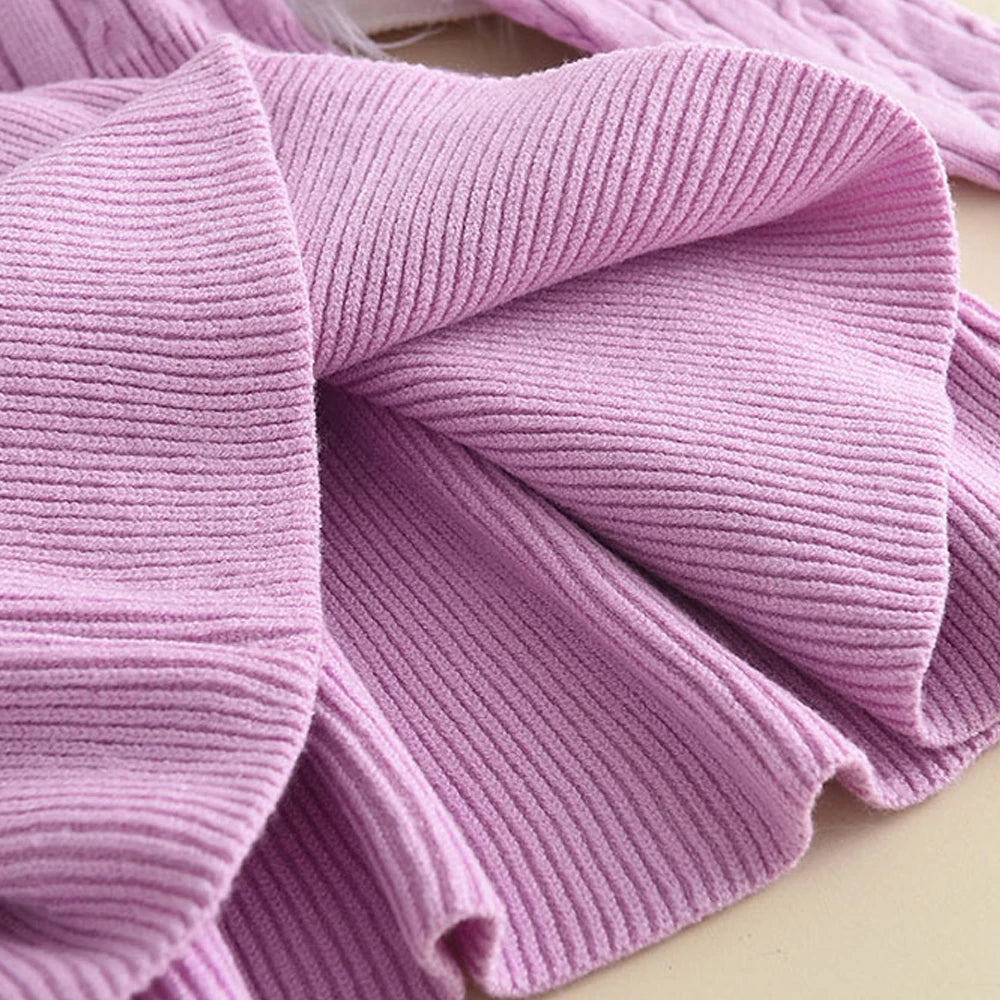 Winter Girls Wool Long Sleeve Dress