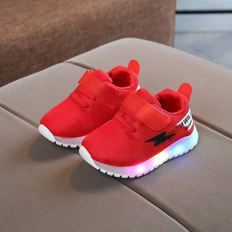 Kid Tennis Spring And Autumn Children LED Sneakers Boys Glowing Shoes kids Baby Girls Toddler Shoes with Light Up Luminous
