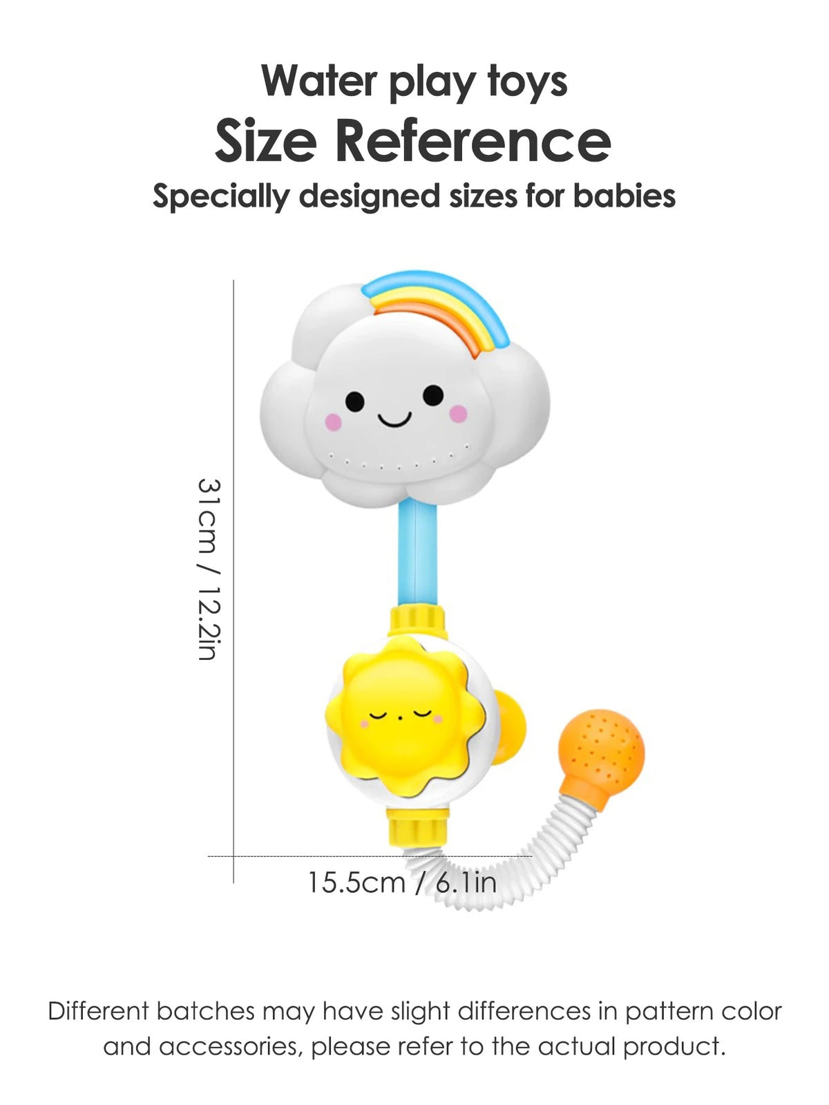 1pcs Kids cloud shower toy, baby bathtub toy, children&#39;s bathtub water toy, baby shower comfort toy, gift for boys and girls