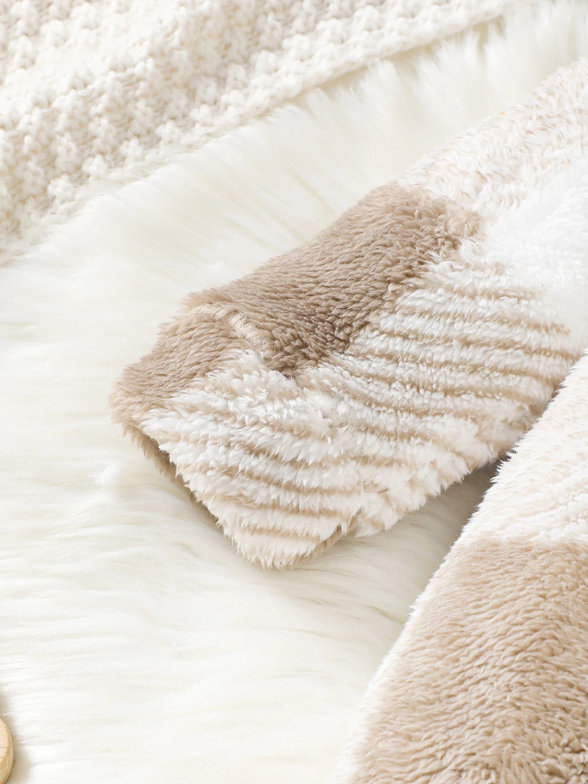 Baby Plaid Romper Hooded Long Sleeved