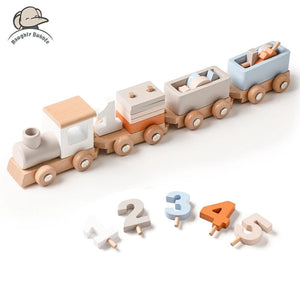 Wooden Train Birthday Toy  Montessori Toys