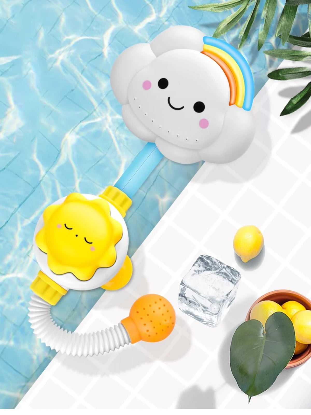 1pcs Kids cloud shower toy, baby bathtub toy, children&#39;s bathtub water toy, baby shower comfort toy, gift for boys and girls