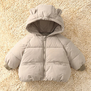 Boys Girls Warm Hooded Outerwear Baby