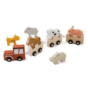Wooden Train Birthday Toy  Montessori Toys